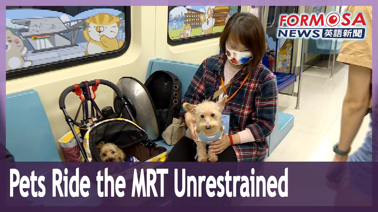 Taipei MRT opens pet cars for a day to mark National Pet Day Formosa News
