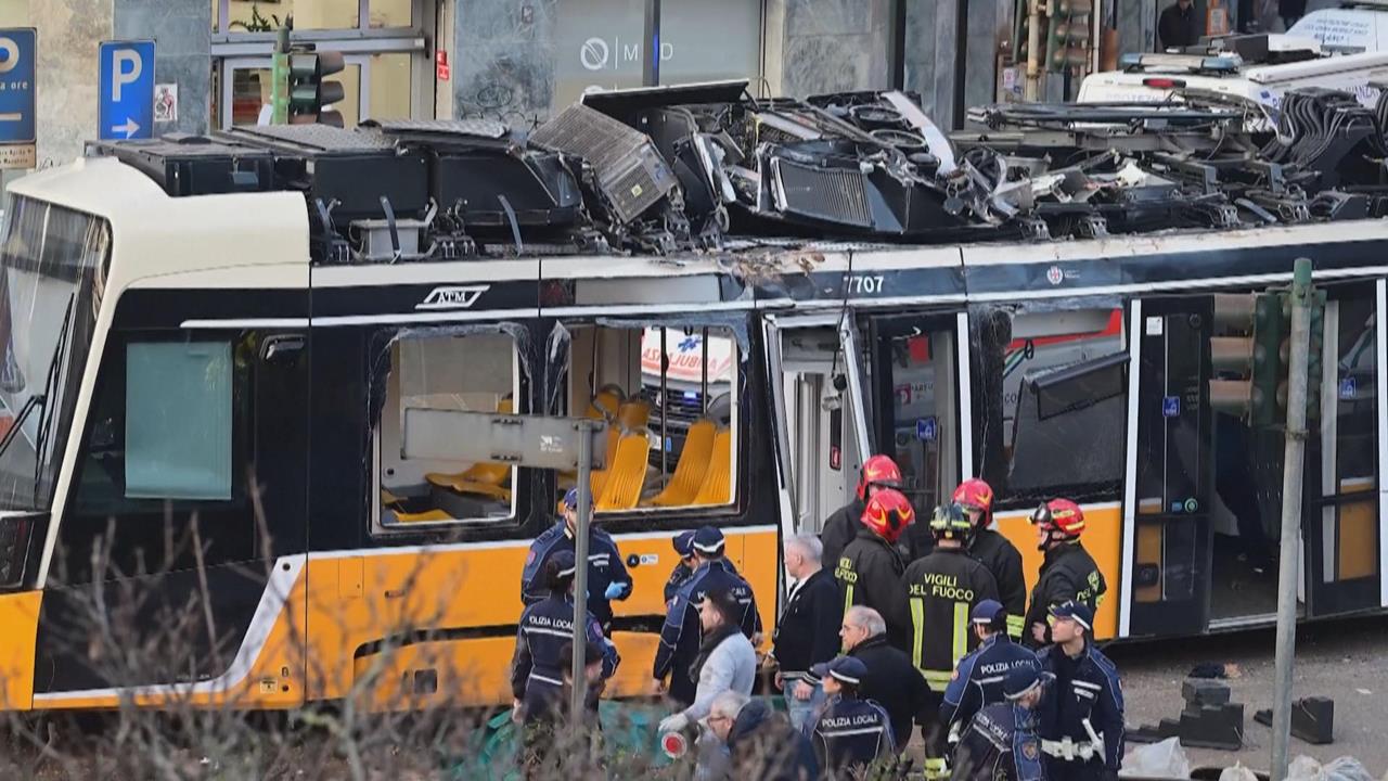 義大利米蘭輕軌列車出軌撞進商店　釀2死40傷