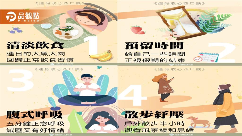 四大口訣助身心　擺脫收假症候群