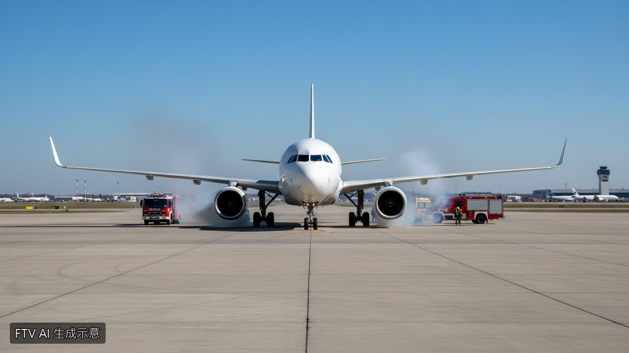 土航客機降落尼泊爾驚傳起火 288人平安疏散機場一度關閉
