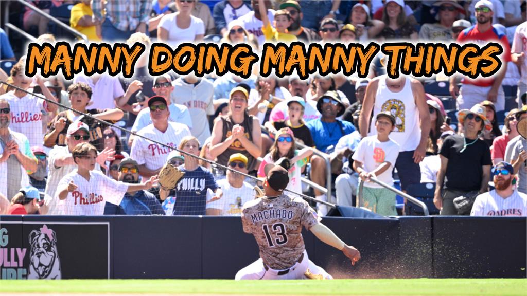MLB(影)/絲滑接殺!教士馬查多「萬里長征」大聯盟讚:Manny做好多事