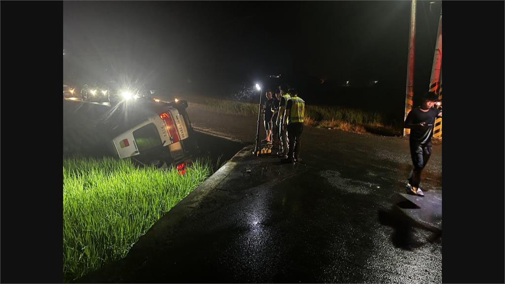 關山救護車翻落田溝　7旬癌末患者送醫不治