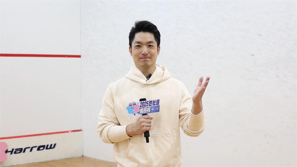 壁球大PK！蔣萬安壓倒性勝利　喊：心動想報名世壯運壁球
