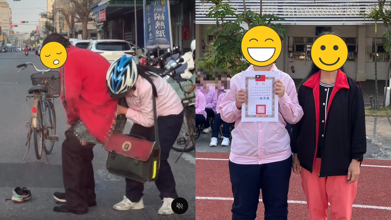 阿伯路邊脫褲「疑似失智」！女學生「神救援」畫面曝光網讚：天使化身