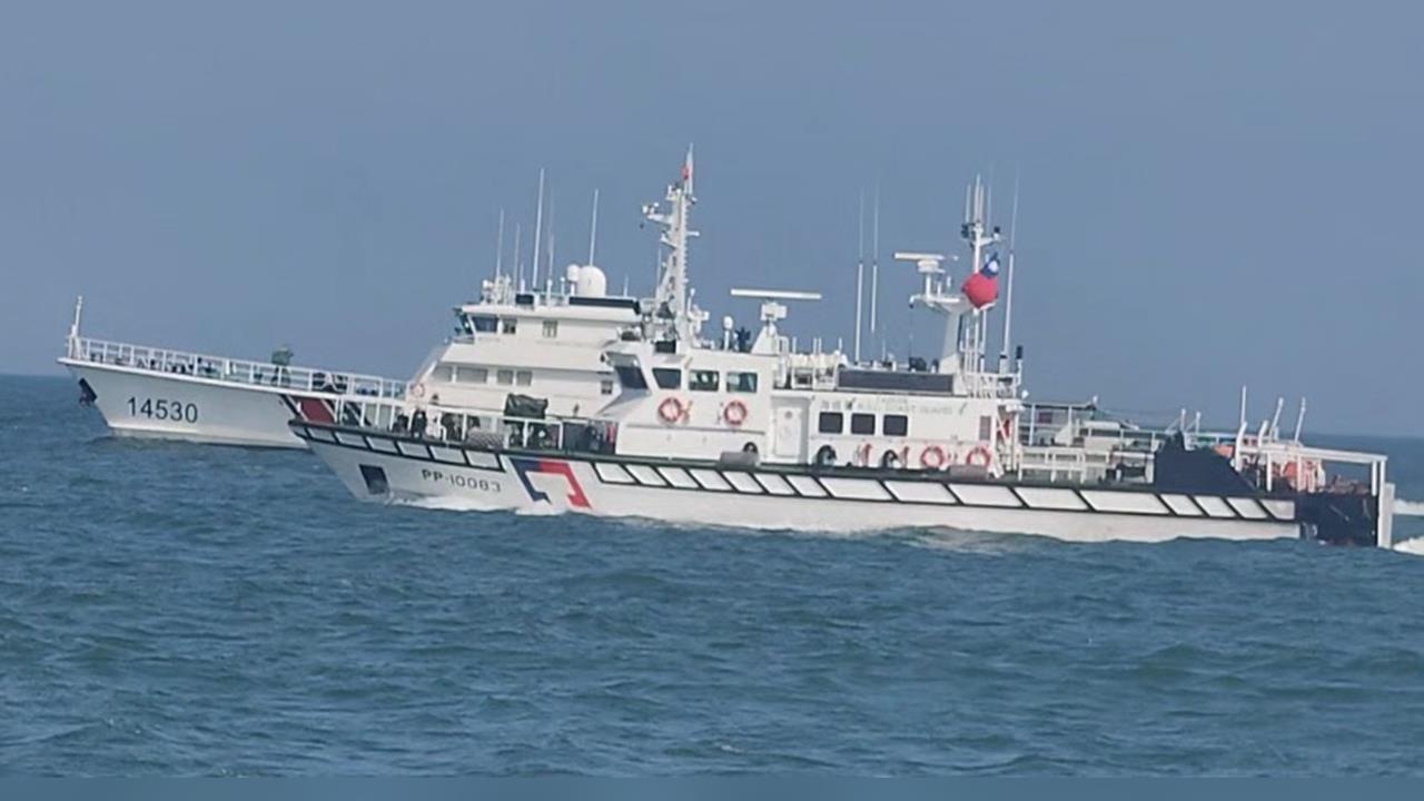 快新聞／惡霸中共又來了！4艘海警船兩路闖金門　海巡一對一全程盯死