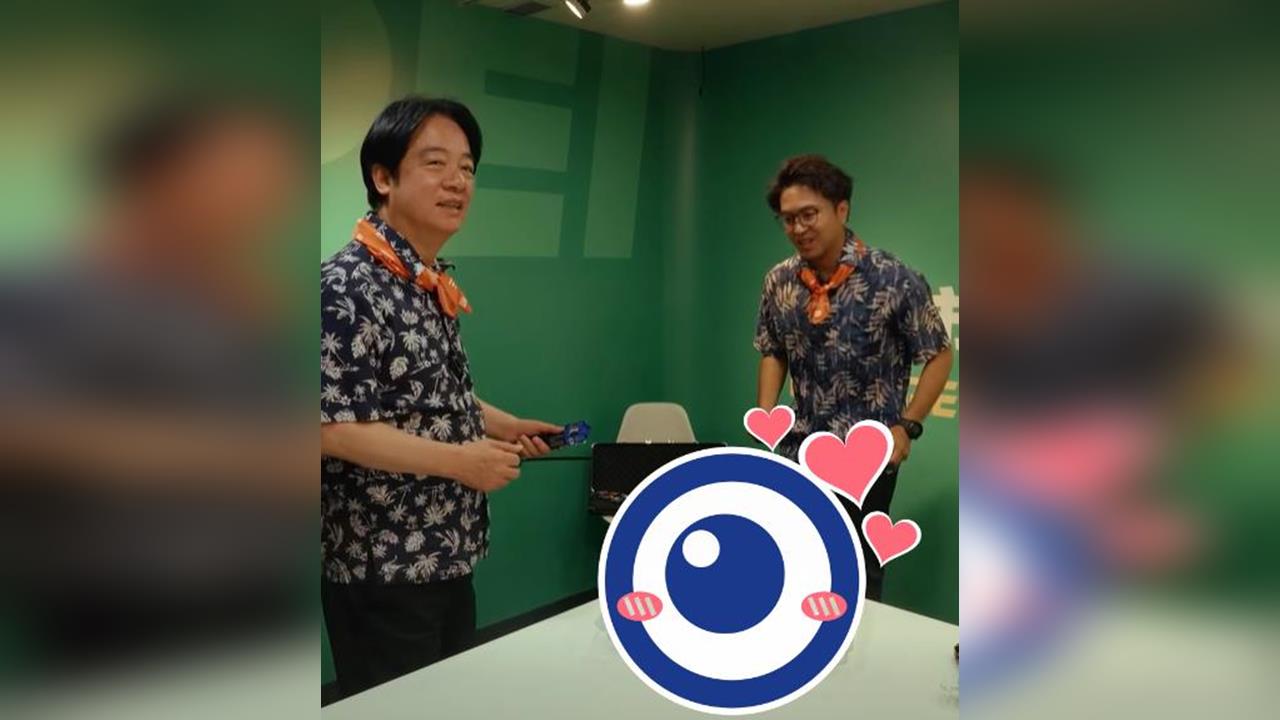 快新聞／祝賴清德67歲生日快樂！沈伯洋親送「這1物」　兩人激戰畫面曝光