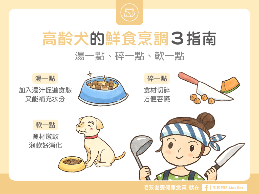 【高齡汪喵飲食】高齡犬的鮮食烹調 3 指南