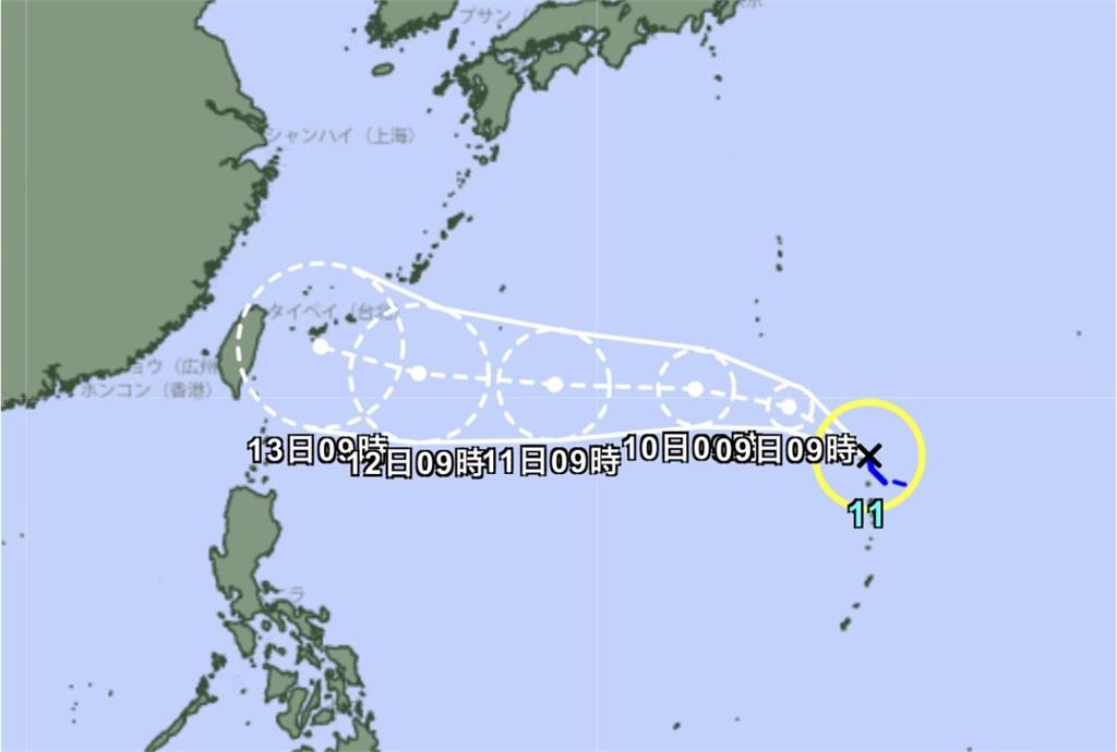 颱風楊柳恐來勢洶洶！日預測「直撲台灣」：強度中颱以上