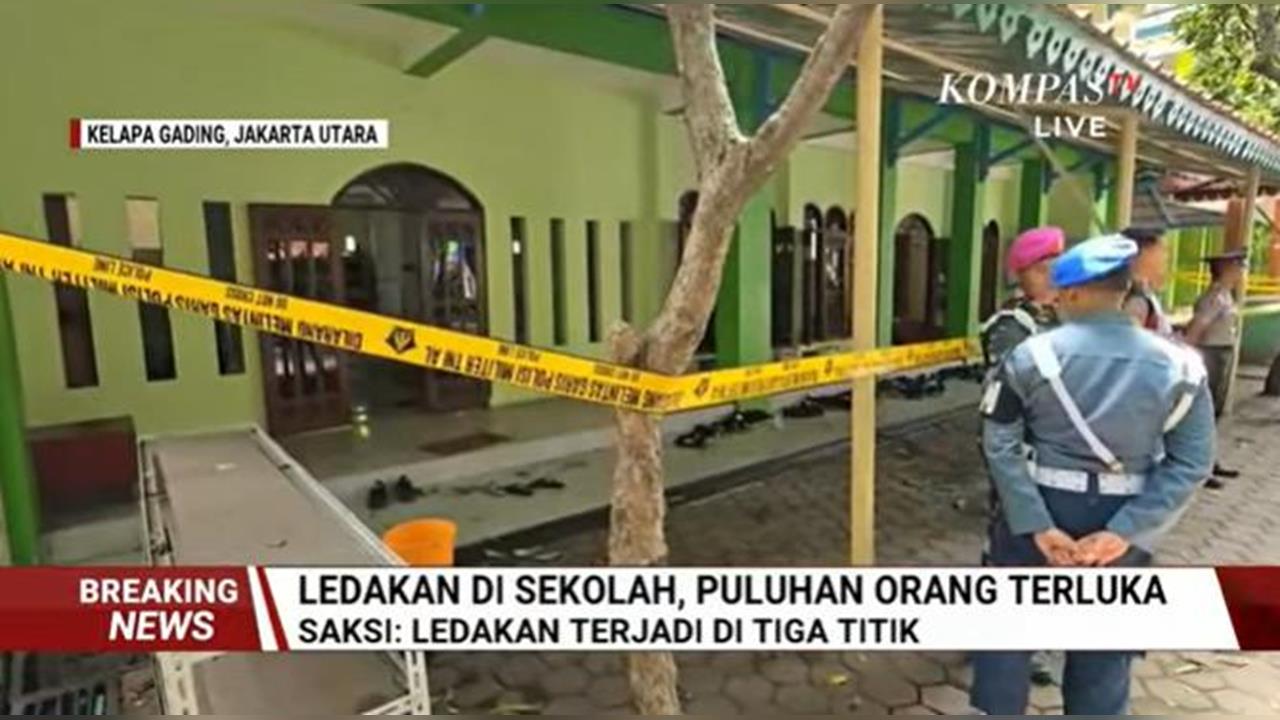 最新/至少54人受傷送醫!印尼雅加達校園清真寺驚傳爆炸 警方拉起封鎖線