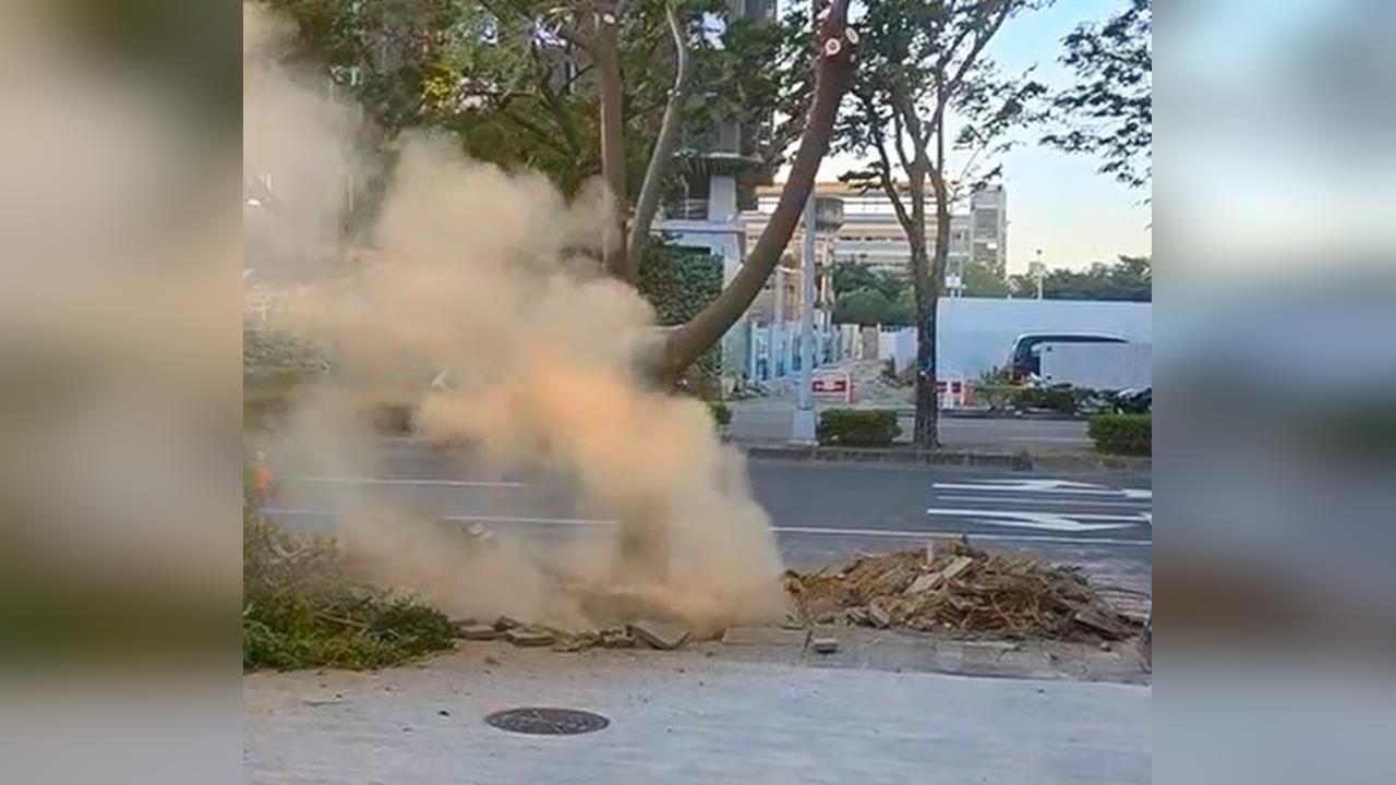 最新／台中用路人注意！北屯大量瓦斯外洩　警消拉水線戒護中