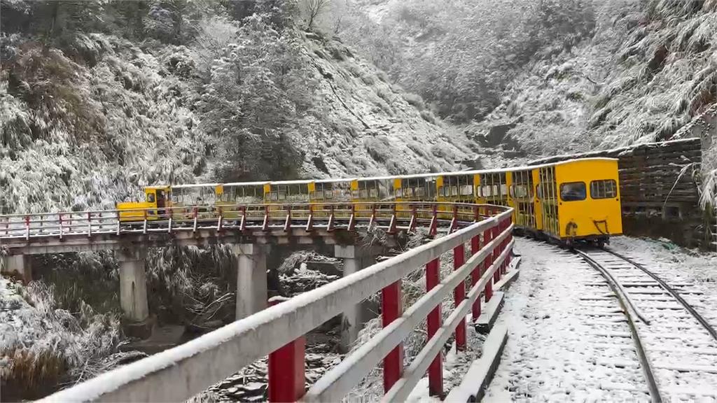 迎三月雪！玉山.太平山變銀白世界　尖石新光國小因雪停班課