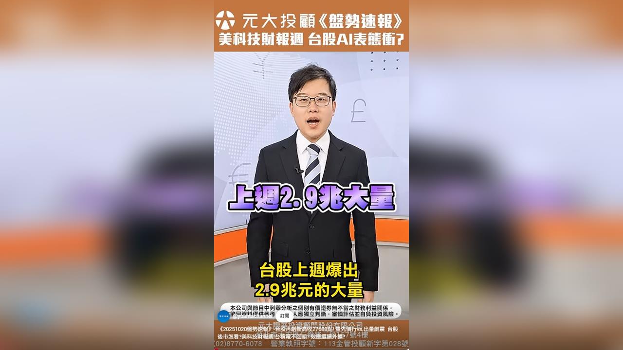 盤勢速報/台股再創新高收27688點後市怎看?台積電不回頭?專業分析在這