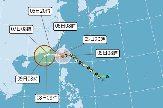快新聞／小犬颱風襲來　氣象署：預計「這時間」雨勢趨緩