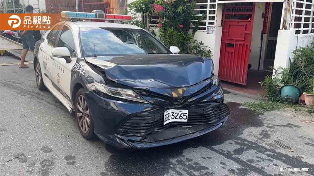台東警匪街頭激戰！男子拒檢撞警車襲警 5員警掛彩