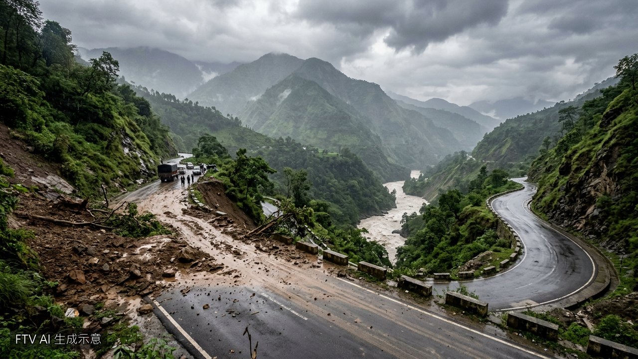 印度暴雨引發洪水土石流奪25命 尼泊爾亦傳27死