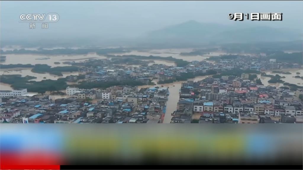 中國華南暴雨 廣東積水未退市容狼藉