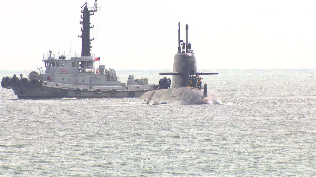 國造潛艦海鯤號首度海測　6小時測試結束寫下里程碑