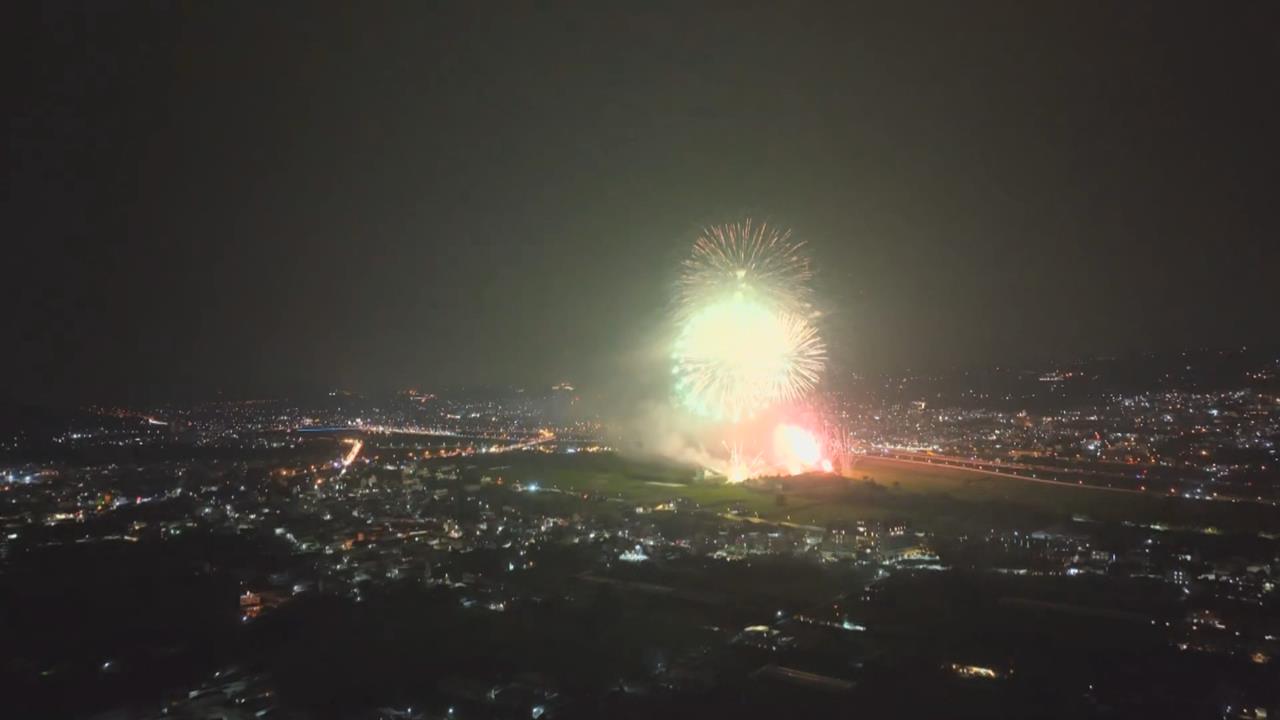 快新聞／南投建縣以來首度承辦「國慶焰火」　賴清德、韓國瑜同台見證「七彩水墨焰火」