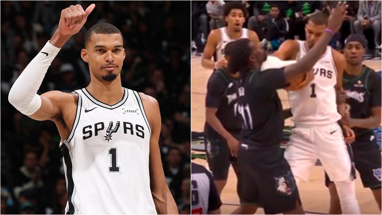 NBA(影)／斑馬會被禁賽？因霸王肘遭趕出場後　文班亞馬「無傷害」率馬刺拚聽牌