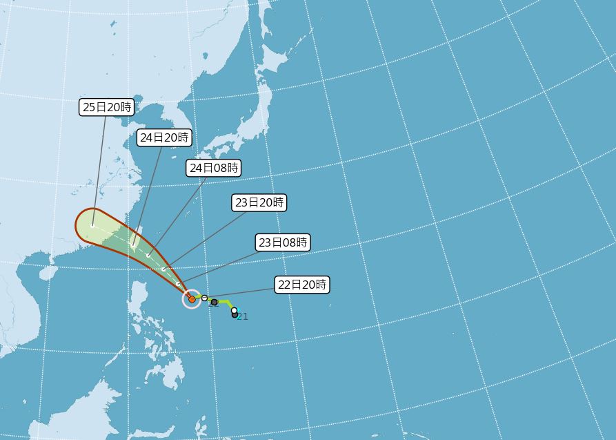 夜線／最新路徑再往南修！白鹿颱風可能掠過恆春半島