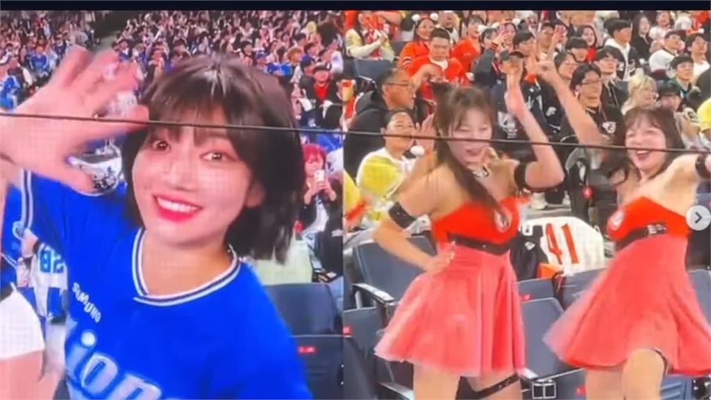 南韓啦啦隊2大頂尖女神「場邊對決」！正面「掃射火力」全程轉播觀眾席狂吼