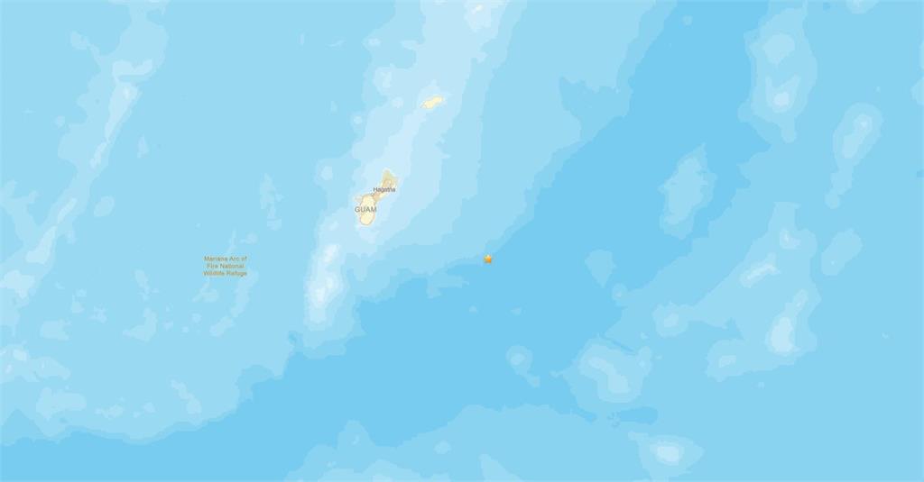 快新聞／深度僅10公里　關島外海規模5.9地震