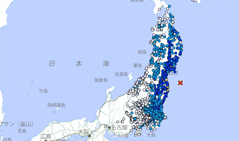 快新聞／台灣昨天才7.2強震　日本福島外海今規模6地震「最大震度4」