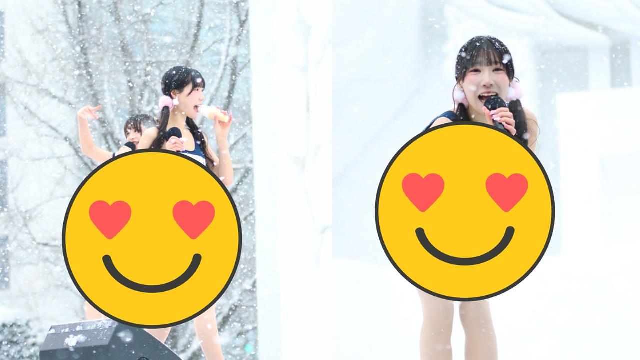 正妹偶像札幌雪祭辣穿「極短史庫水」！手拿「冰淇淋狂舔」畫面曝光遭炎上