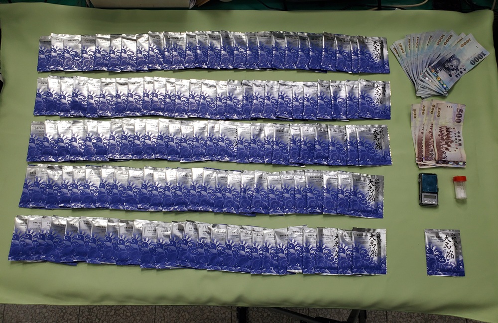 台灣大禹嶺茶包掩護販毒　警網路巡邏逮3藥頭3藥腳