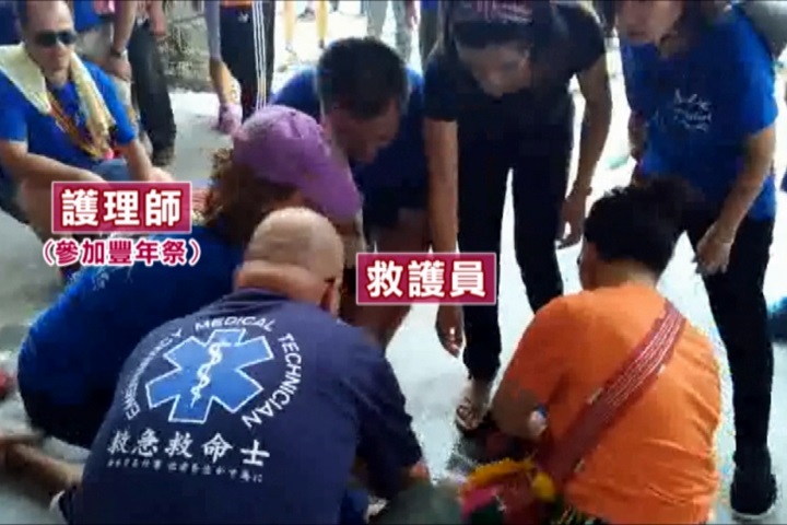 熱昏！豐年祭拔河男子突休克 護理師緊急救命