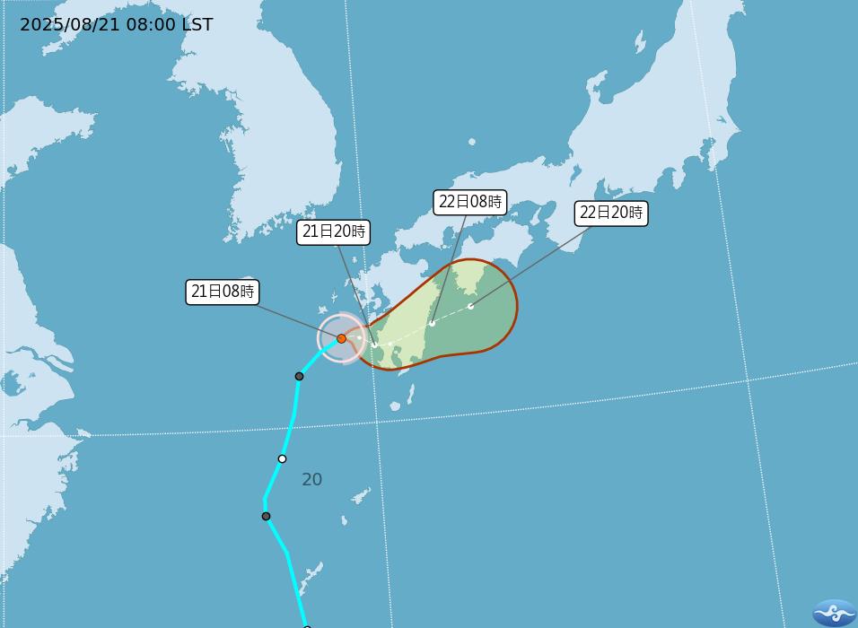 快新聞／旅日遊客注意！玲玲颱風今生成朝日本九州移動　對台無影響
