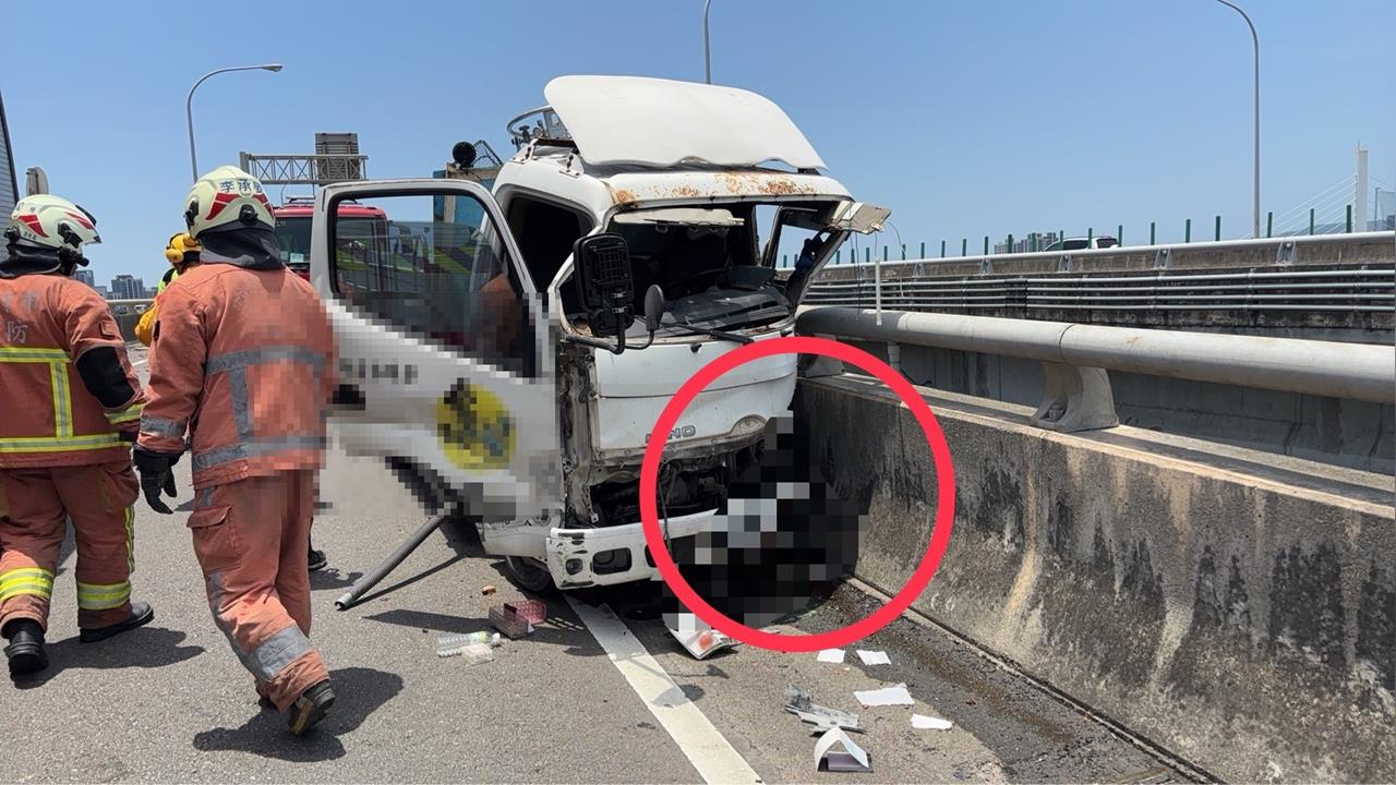 快新聞／台68死亡車禍！貨車失控撞護欄　駕駛「拋飛車外」慘遭夾殺
