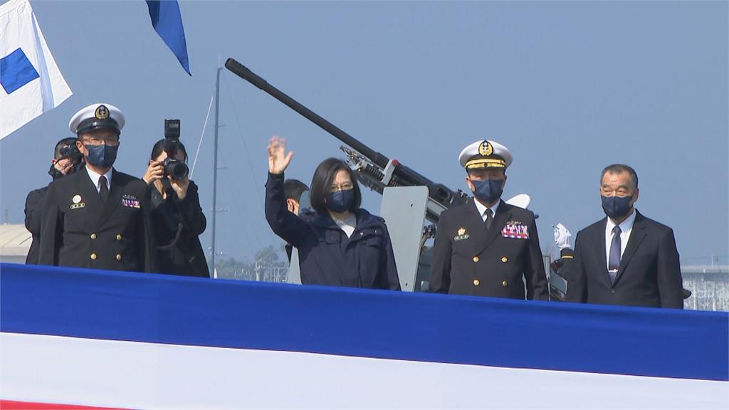 海軍布雷艇中隊成軍　總統：國防政策如期如質達成