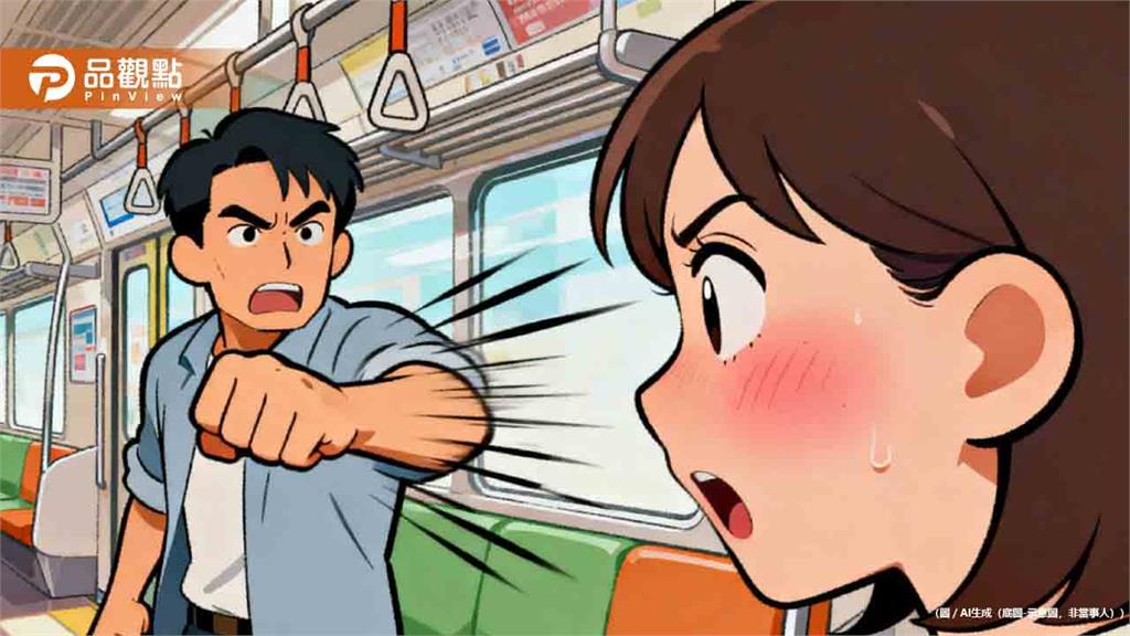 在北捷車廂內勸告男子不要講電話！下秒被揍斷牙齒