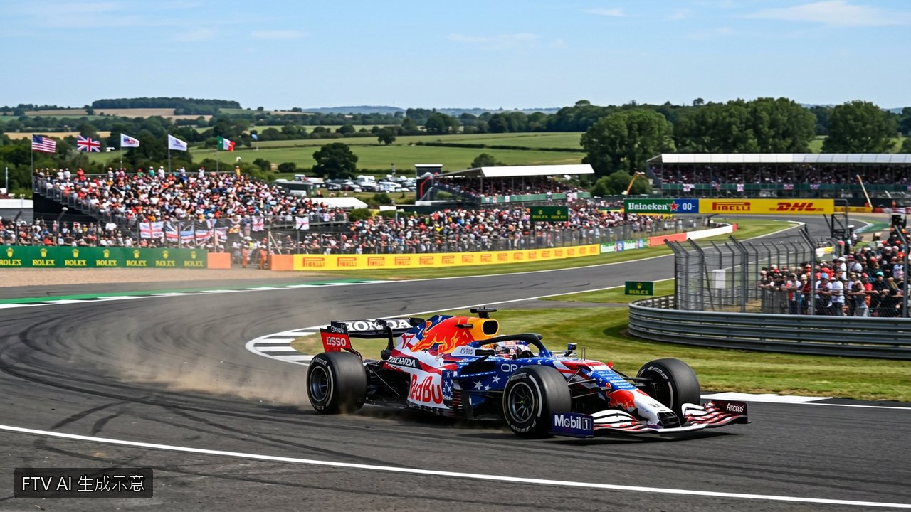 F1凱迪拉克英國大獎賽換新裝　星條旗塗裝慶美國國慶