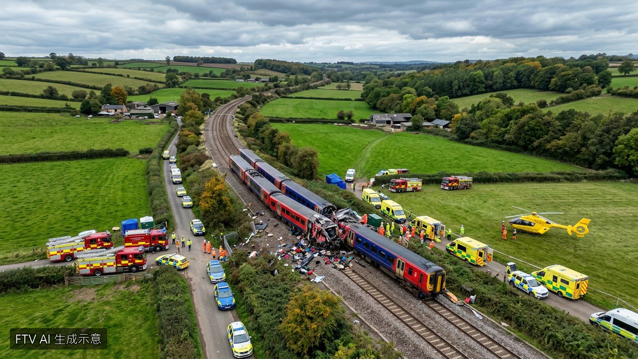倫敦北方驚傳兩火車相撞！多人受傷、全線中斷