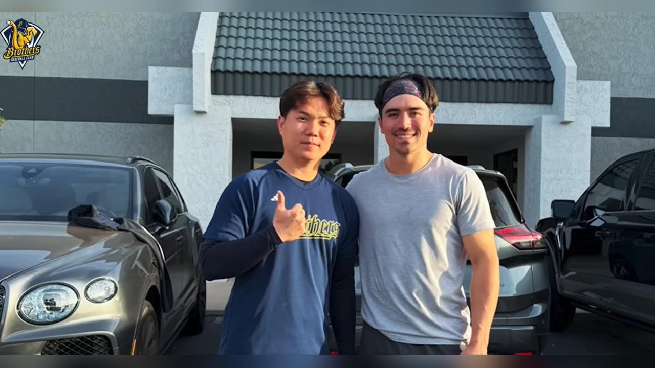 經典賽(影)／江坤宇與卡仔美國訓練相見歡！相約WBC前進邁阿密台美再對決