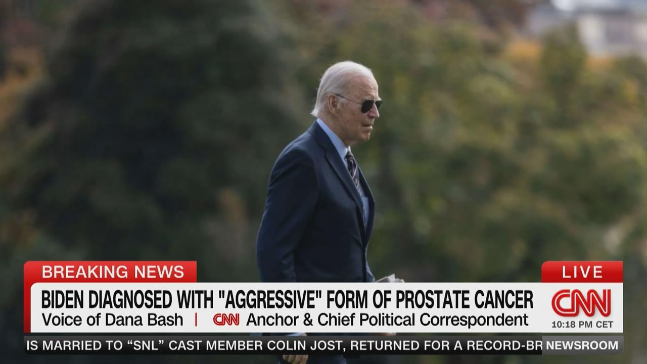 美國前總統拜登卸任後罹患攝護腺癌 正接受放射治療