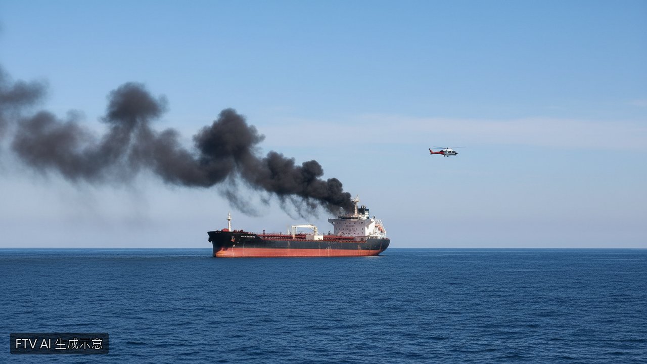 阿曼外海油輪驚傳大火　印度海軍出動直升機救出24人