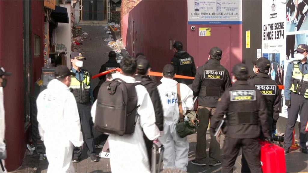 梨泰院475警力調查 目擊者稱「兔男惡意推人」