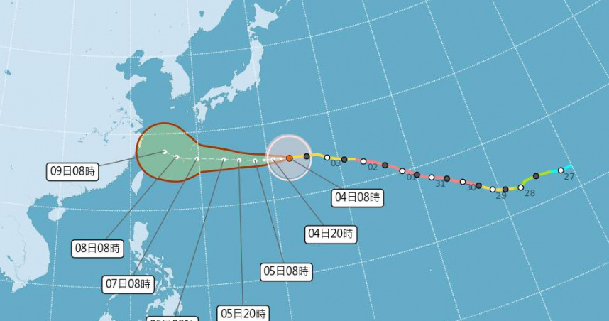 颱風白海豚恐轉彎　氣象專家揭「後續路徑3劇本」：週末最接近台灣