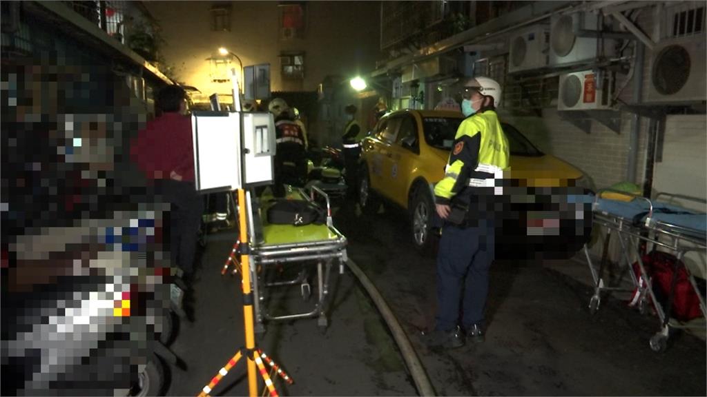 板橋公寓暗夜惡火！兄遭燒死弟昏迷送醫
