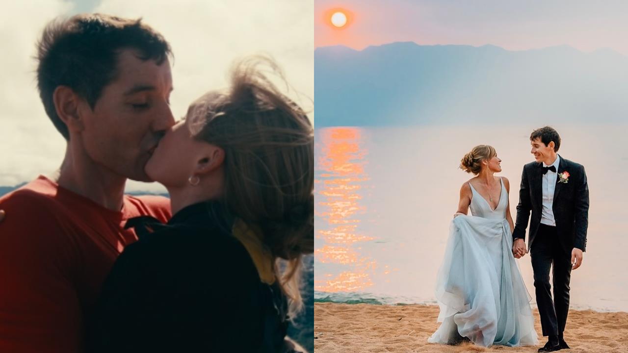 霍諾德登頂台北101「擁吻愛妻」揭戀愛史！妻「1張紙條」收服攀岩大神