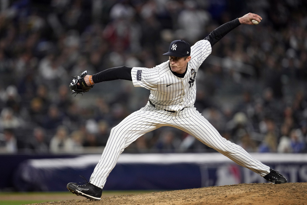 MLB(影)/34歲側投滾地球投手鹹魚翻身 洋基牛棚缺左投有機會再簽回