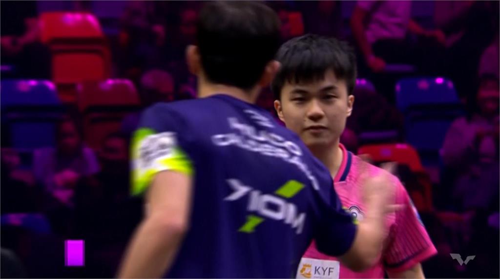 桌球(影)/小林同學連3場鏖戰5局才獲勝　林昀儒晉級法蘭克福冠軍賽男單4強