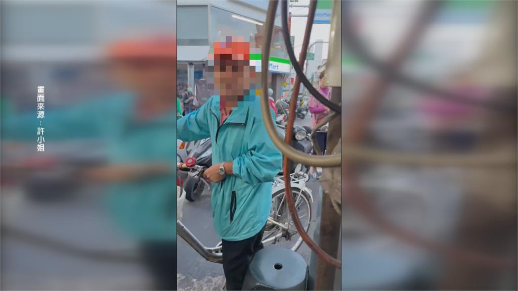 女子路見不平拿手機錄影　反被腳踏車阿伯牽車撞