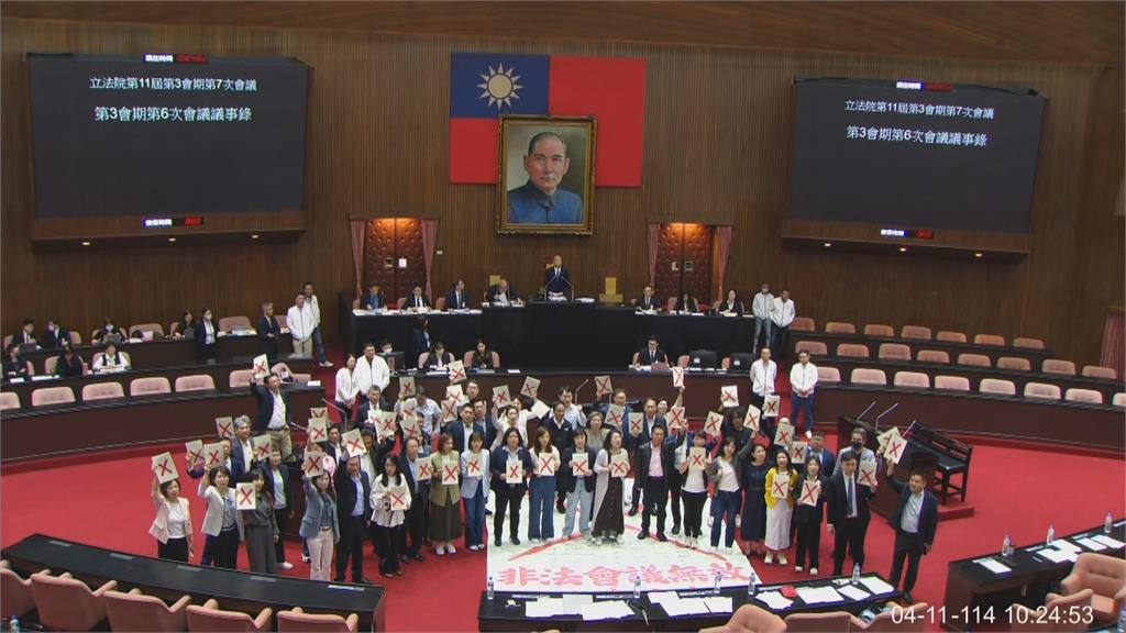 快新聞／兩項爭議公投確認逕付二讀　林楚茵喊罷免：不讓藍白把國會當夜總會