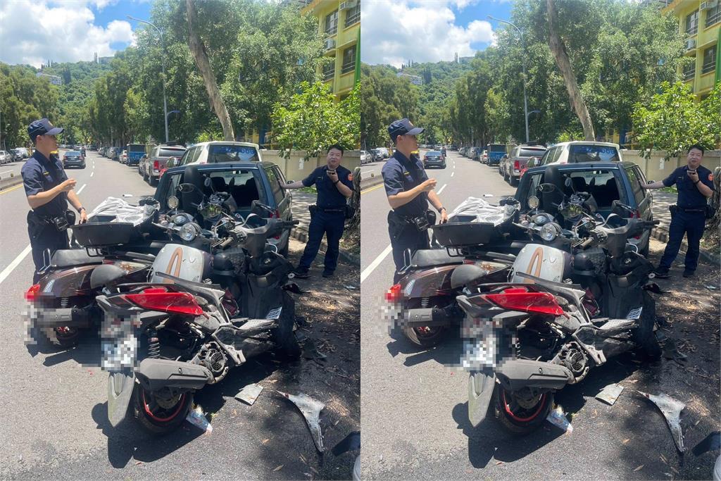 快新聞／11台車停路邊遭撞！士林小客車不明原因失控　2傷送醫