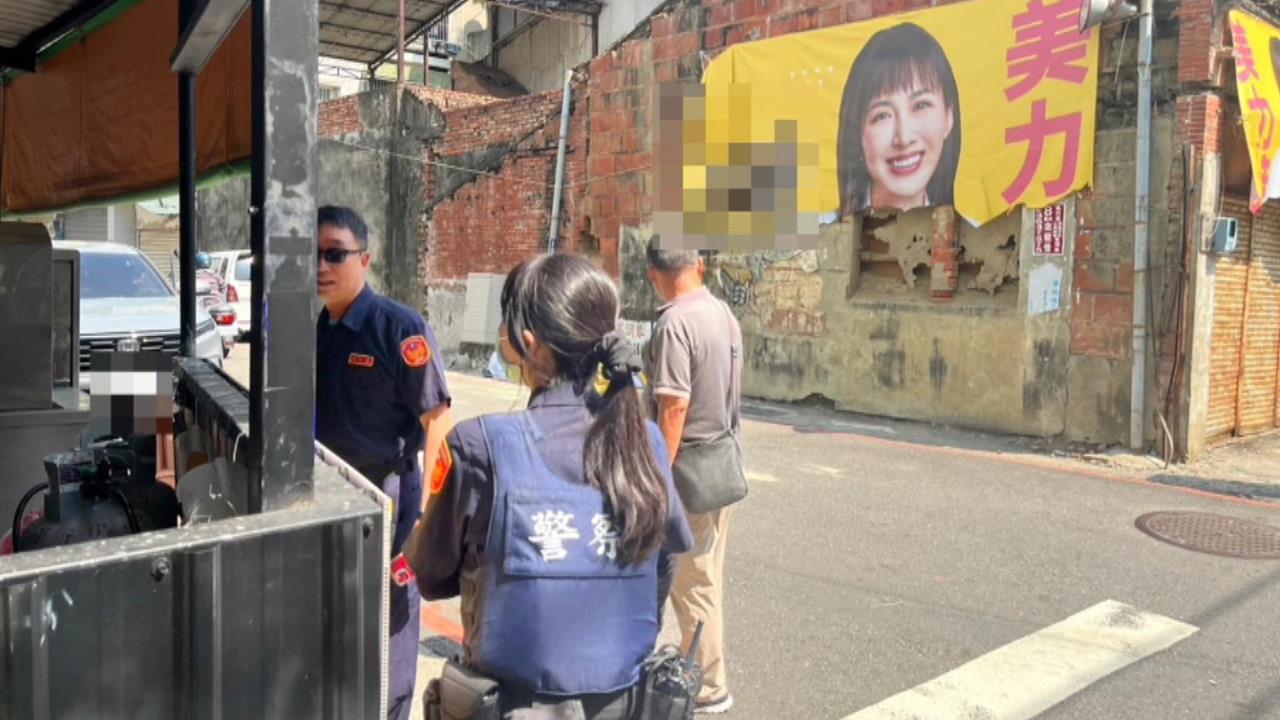 高雄議員參選人黃韻涵看板遭割破　男疑誤會房屋遭擅自掛旗動手破壞