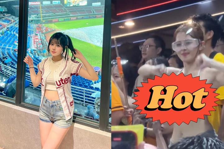 「台版權恩妃」現身中職涼水祭!白色比基尼「熱舞75秒晃片」網瘋傳